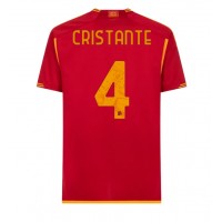 AS Roma Bryan Cristante #4 Replica Home Shirt 2023-24 Short Sleeve